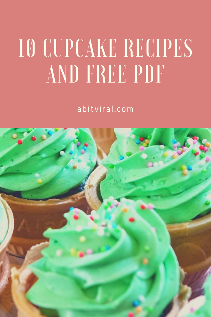 10 cupcake recipes and free pdf