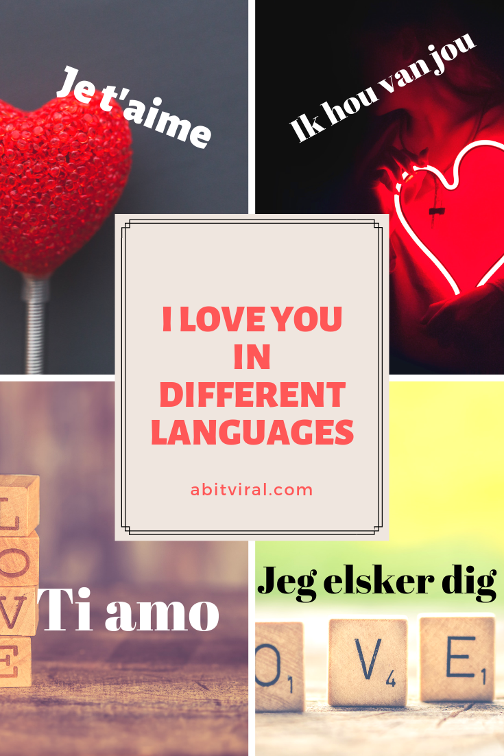 I Love You in different Languages